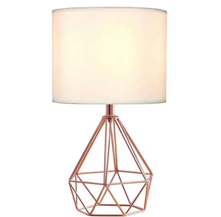 Modern Geometric Gold Table Lamp