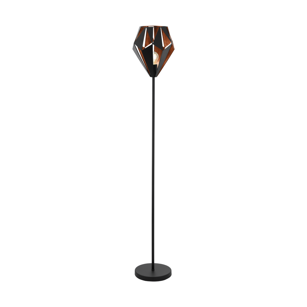 Modern Floor Lamp with Geometric Shade
