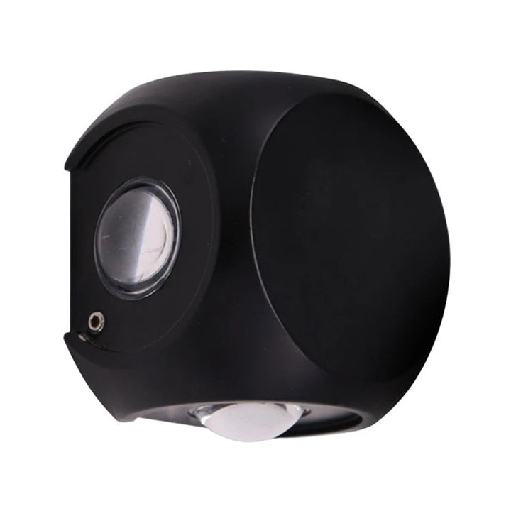 Modern Black LED Wall Light - Round Design