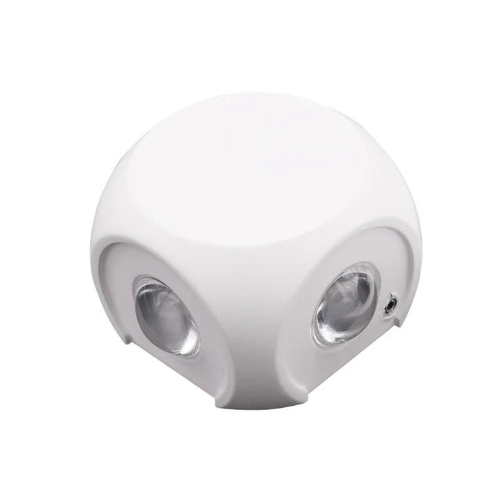 Modern Black LED Wall Light - Round Design