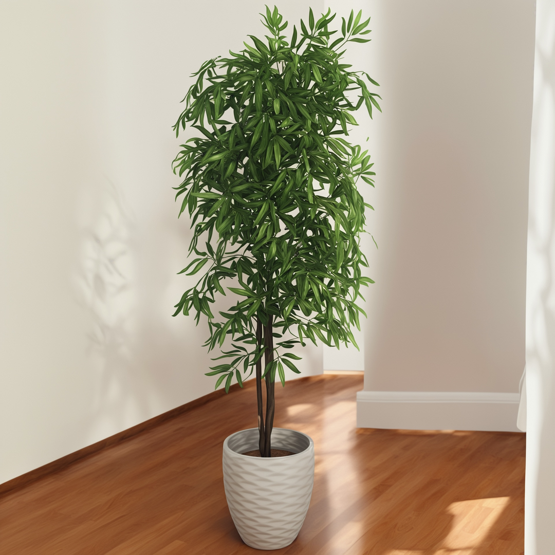 Euca - Artificial Eucalyptus Tree in Textured Pot