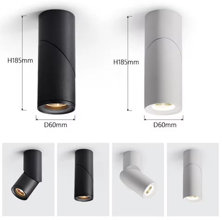 Adjustable Cylinder Ceiling Spotlight