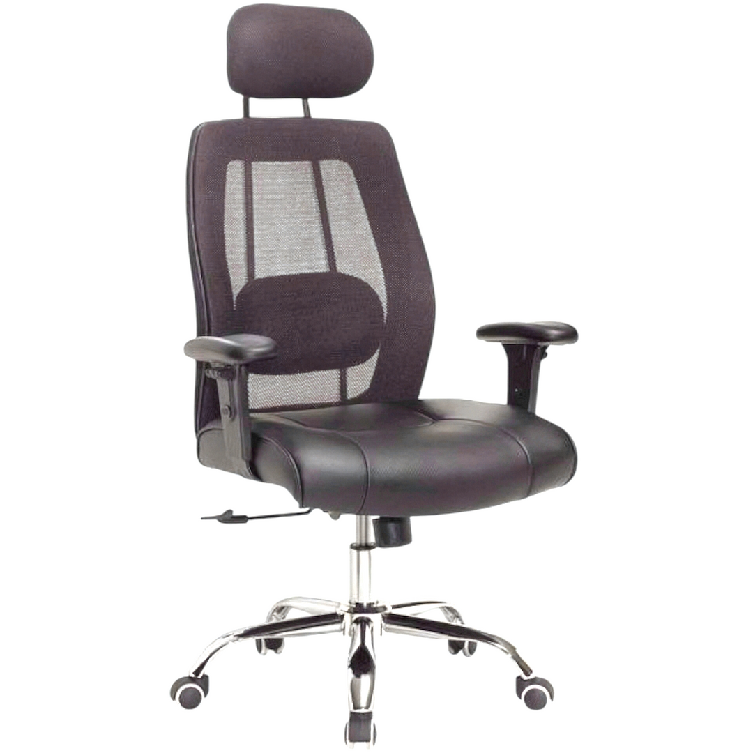 LuxHigh - High-Back Mesh Leather Chair