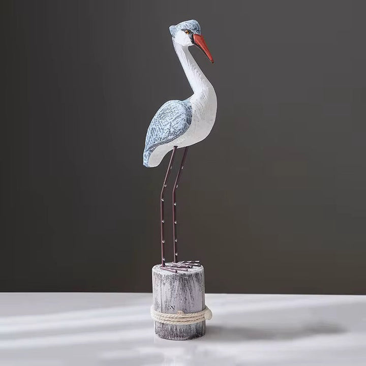 Coastal Bird Sculpture Decor