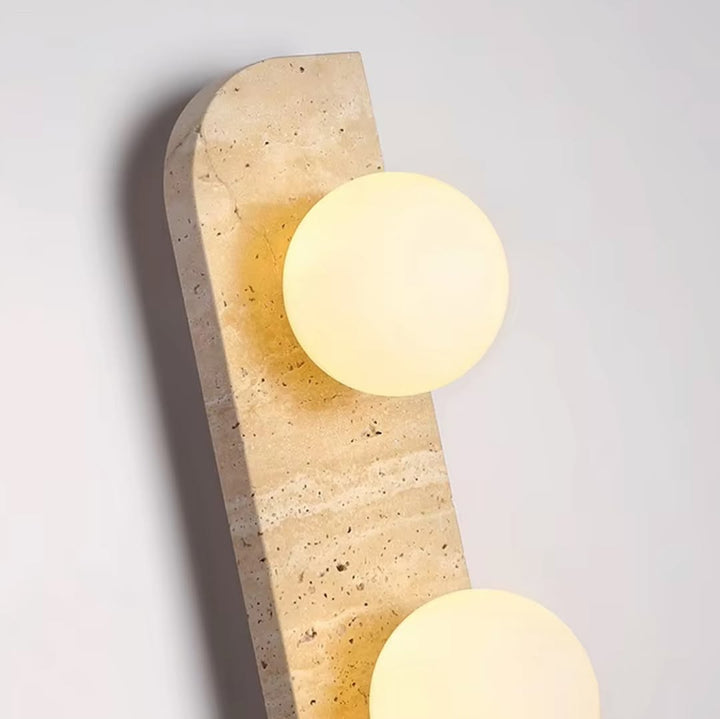 3 Sizes of Globe Wall Light in Marble Finish