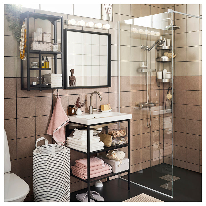 Wall mirror 65x65 black