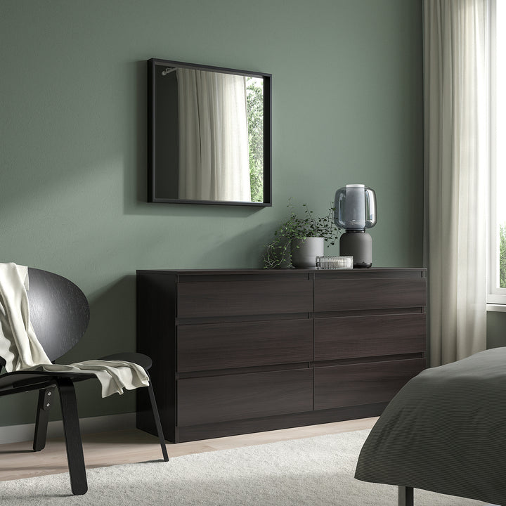 Wall mirror 65x65 black