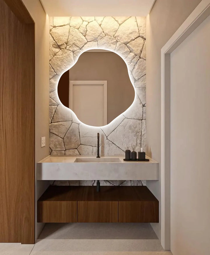 Glowform - Organic LED Wall Mirror