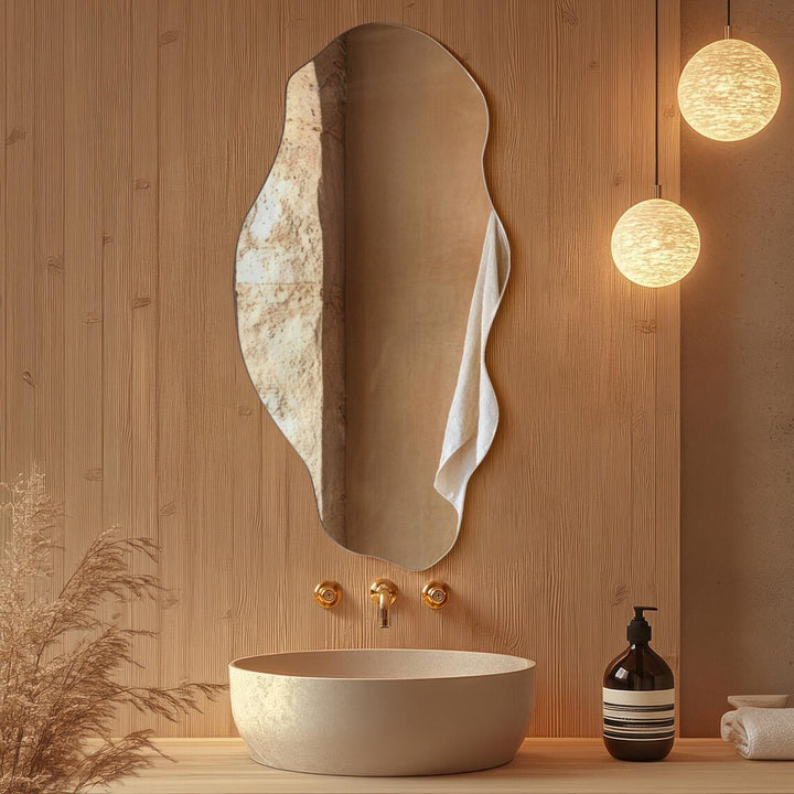 Ripple - Irregular Wall Mirror with Artistic Flow
