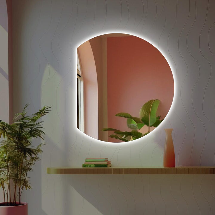 Luna Arc - Half-Moon LED Backlit Mirror