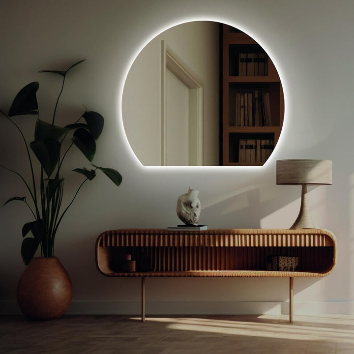 Luna Arc - Half-Moon LED Backlit Mirror