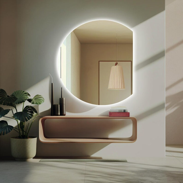 Luna Arc - Half-Moon LED Backlit Mirror