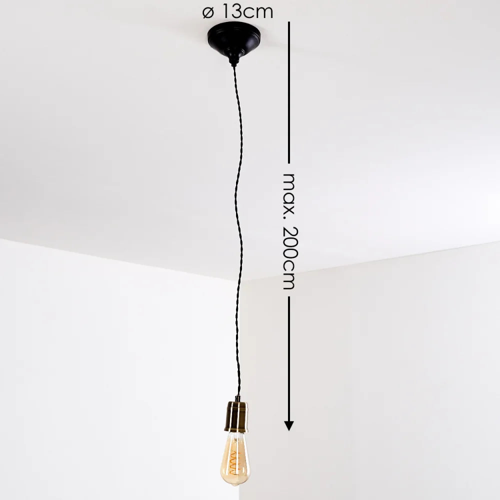 Minimalist Single Bulb Pendant Light