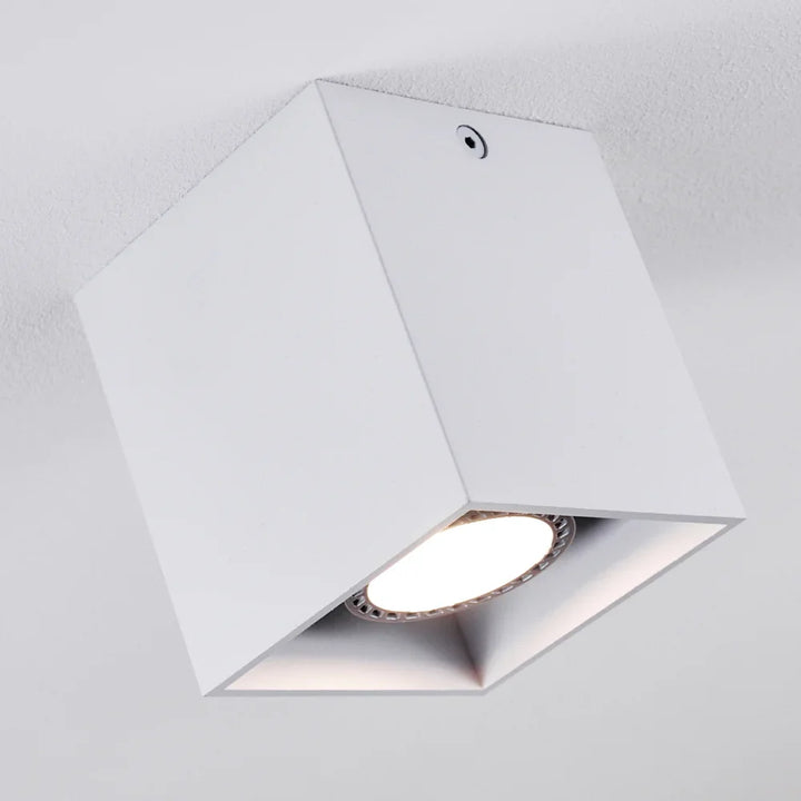 Modern Square White Ceiling Spotlight