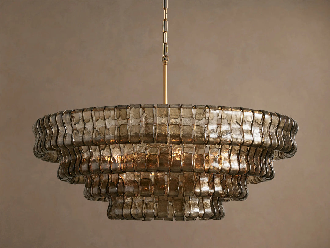 Smoke Murano Glass Chandelier