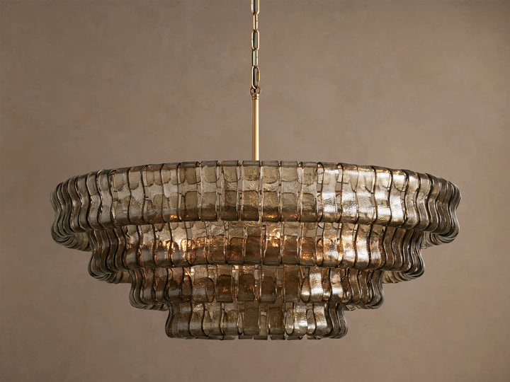 Smoke Murano Glass Chandelier