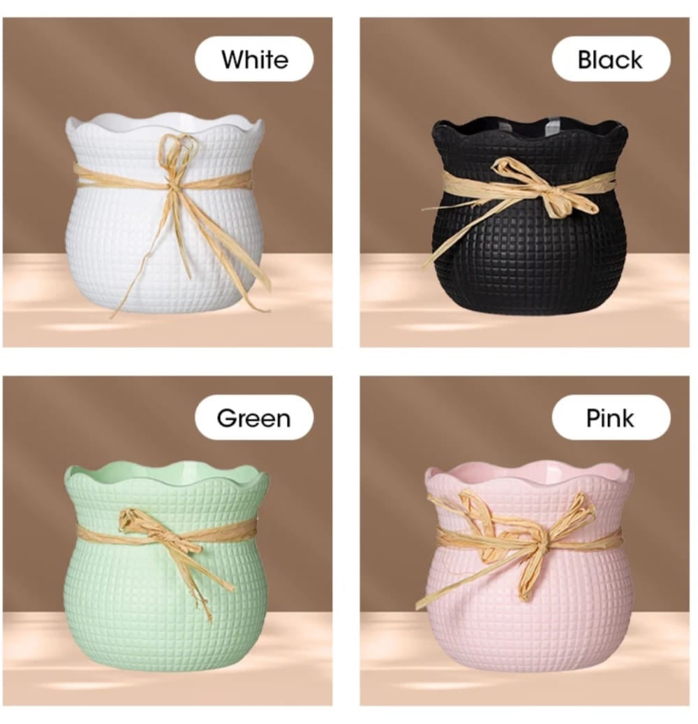 Artificial Flower Pots Set of 4 different colors