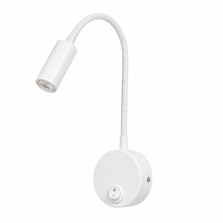 Modern Bedside Wall Light with a Flexible Arm (40 cm)