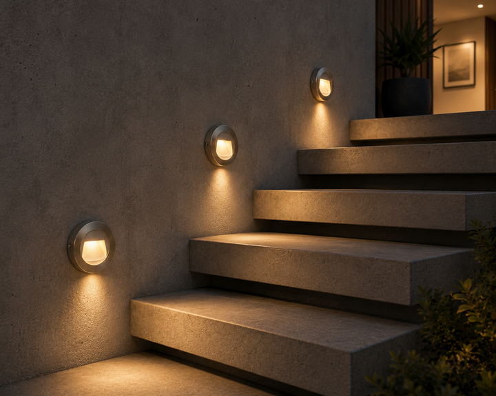 Luna Step Wall Light For Outdoor and Indoor applications