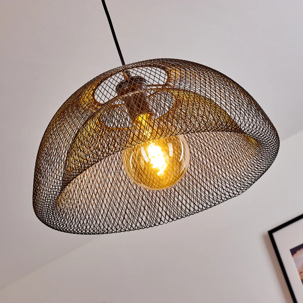 Industrial Mesh Dome Pendant Light