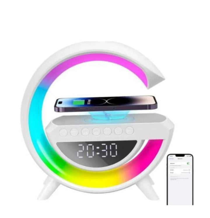 LED Smart Alarm Clock with Wireless Charging