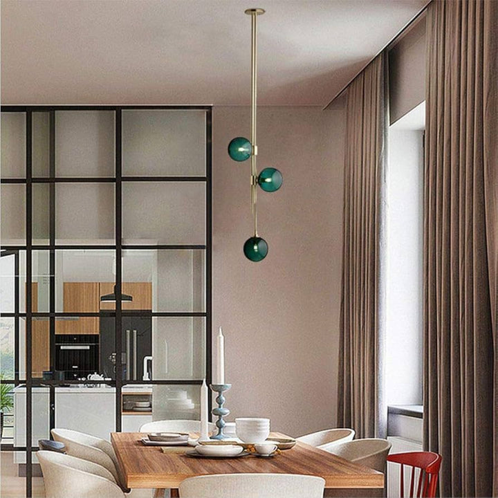 Modern Green Globe Pendant Light