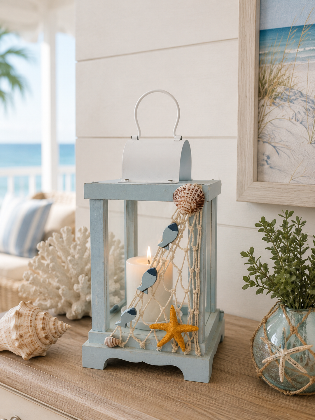 Coastal Lantern Candle Holder