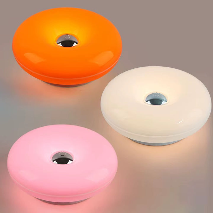 Orange Pink & white Sculptural Round Wall or table Light