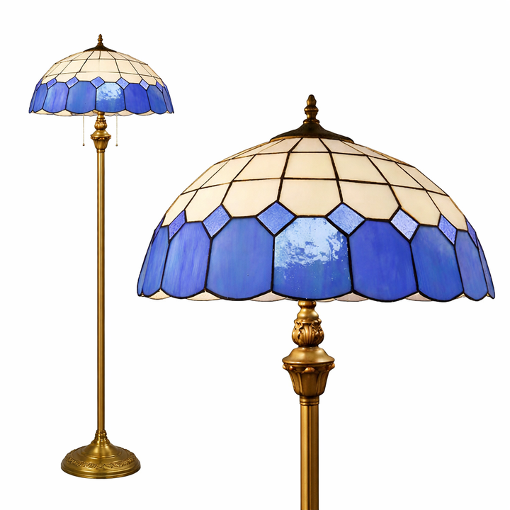 Blue Tiffany Floor Lamp