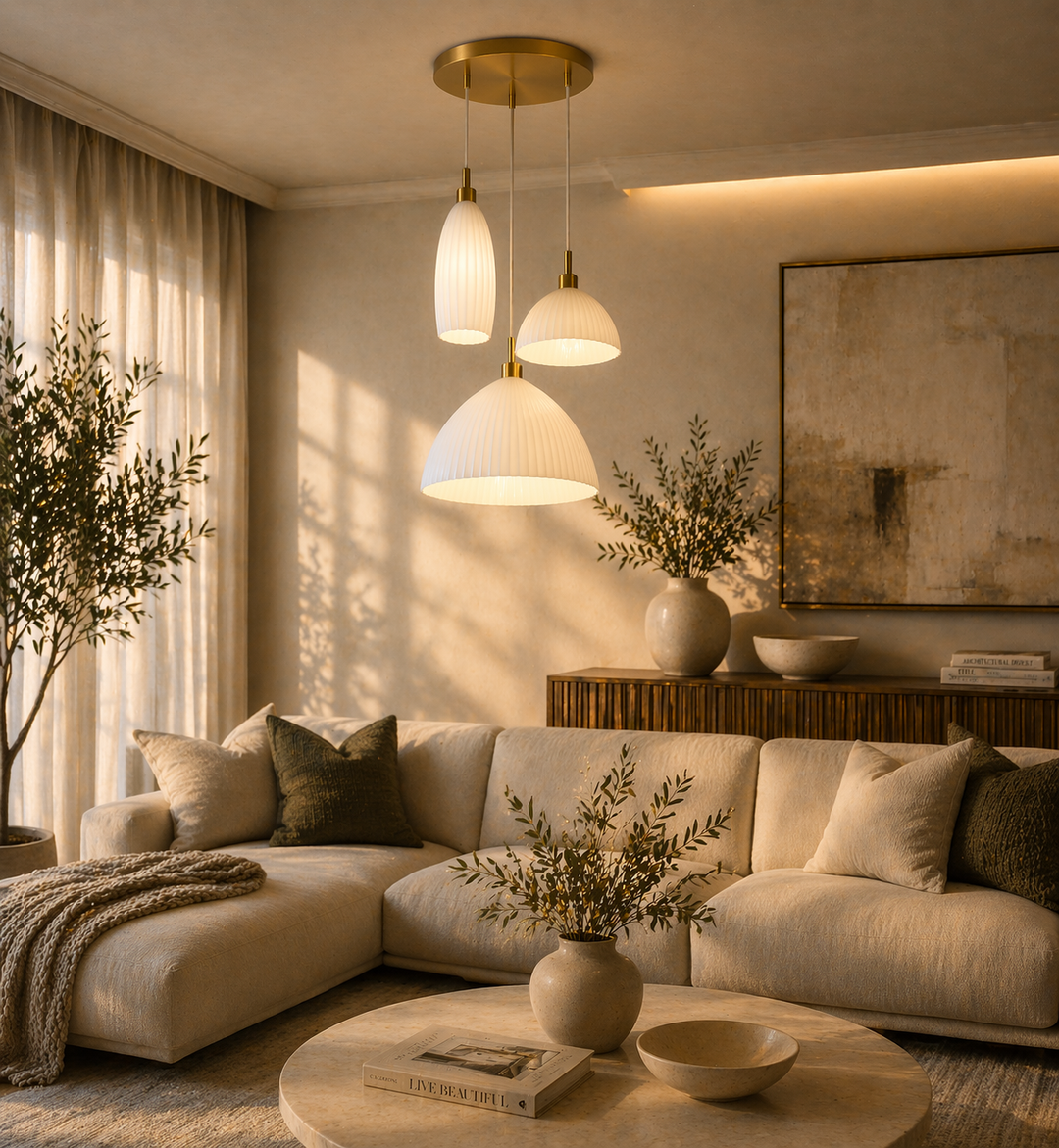 Triple Pendant Cluster Light