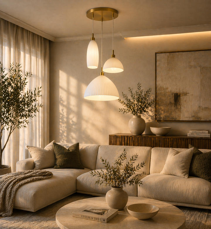 Triple Pendant Cluster Light