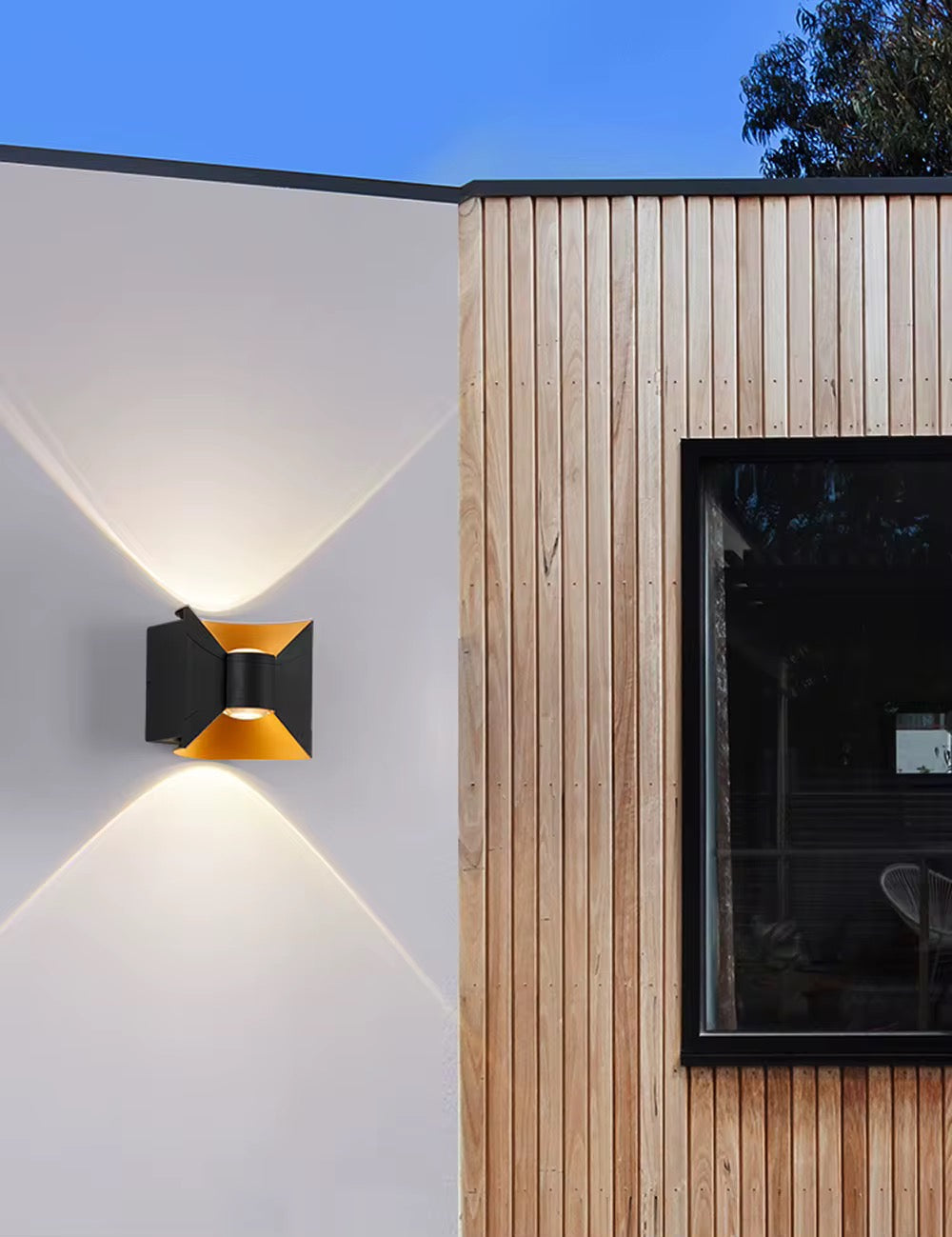 Geometric Black Wall Light