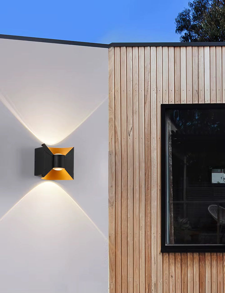 Geometric Black Wall Light