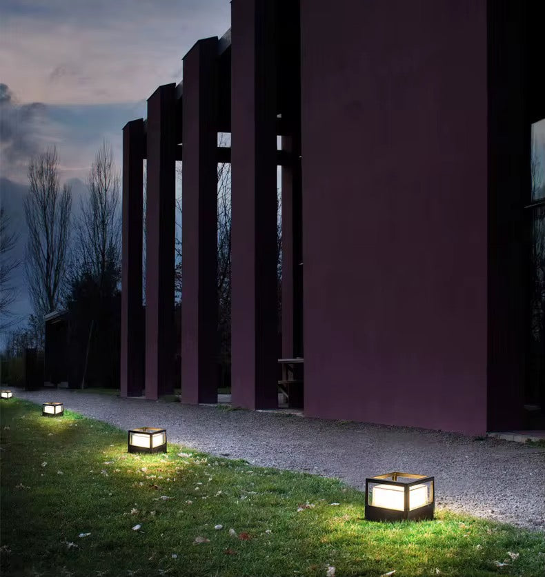 Modern Outdoor LED Wall Light in Black