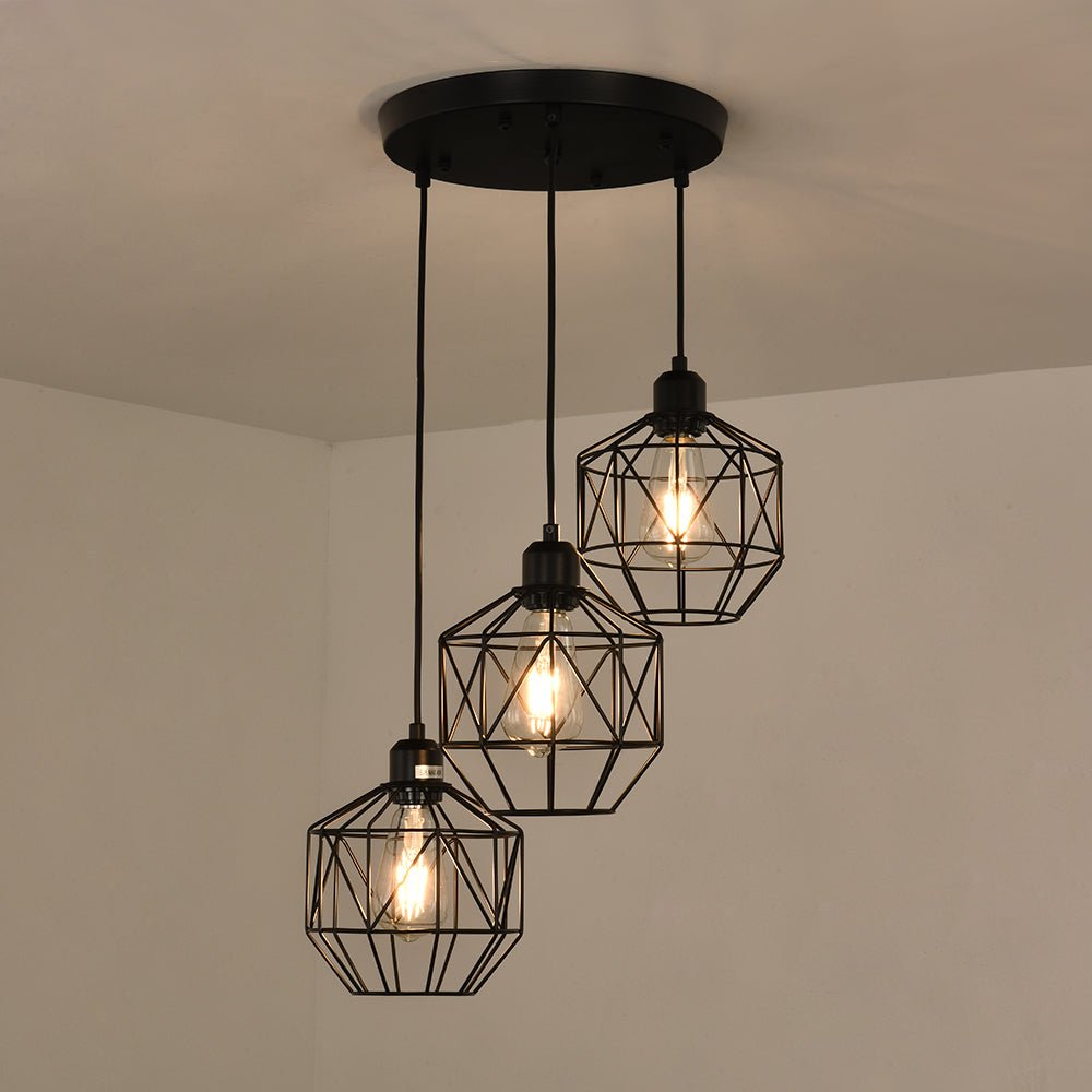 Geometric Cage Pendant Light