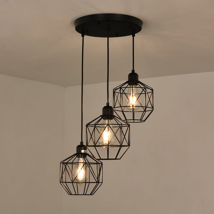 Geometric Cage Pendant Light