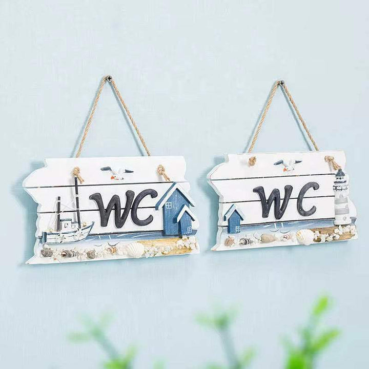 WC Nautical Wall Sign wall decor with maritime theme