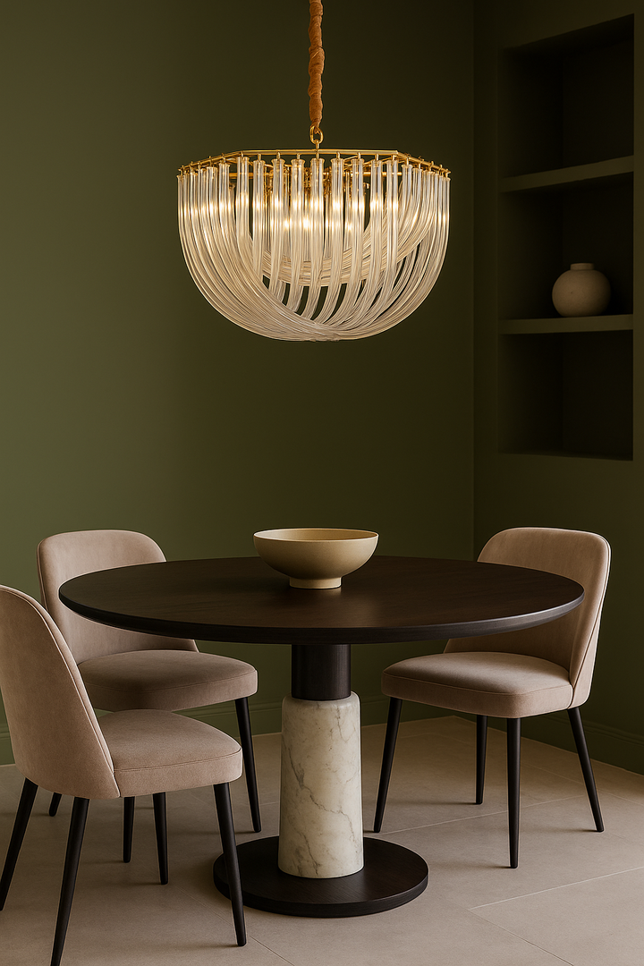 Crystal Curve Chandelier