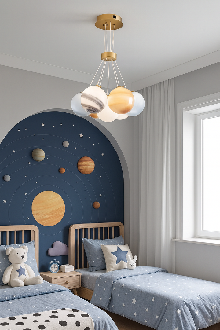 Planet Globe Chandelier Light 7 Heads