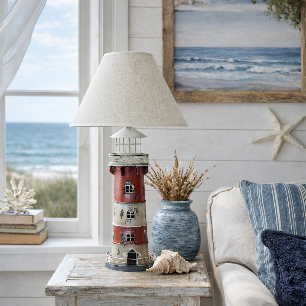 Harbor Lighthouse Table Lamp – Coastal Style