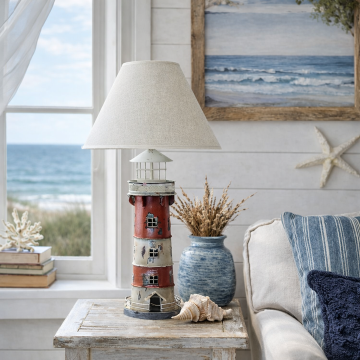 Harbor Lighthouse Table Lamp – Coastal Style