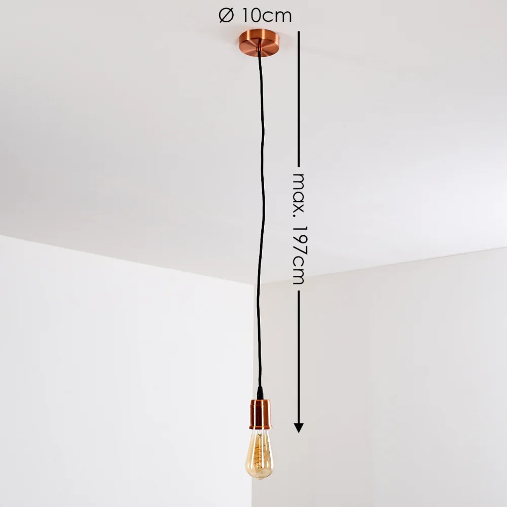 Minimalist Copper Pendant Light