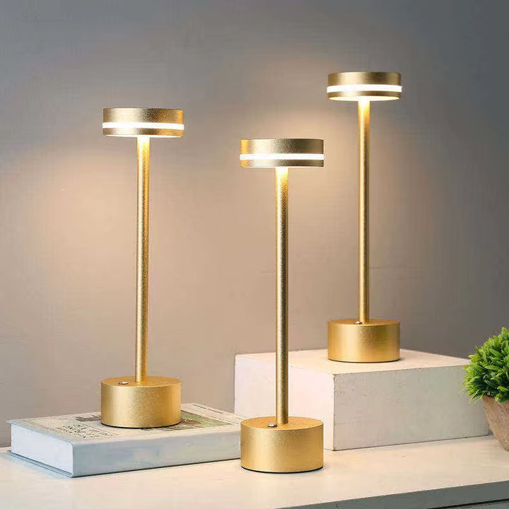 Rechargeable Brass color Cordless Table Lamp