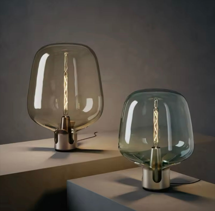 Modern Glass Table Lamp with Unique Design