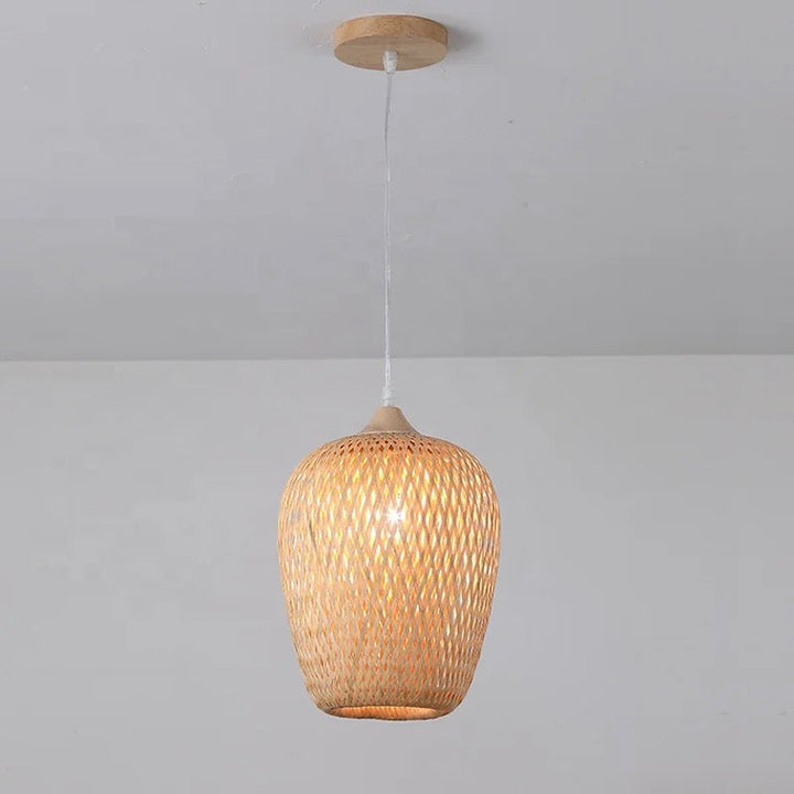 Rustic Woven Pendant Light