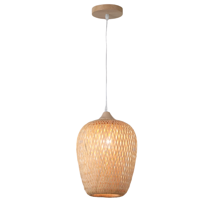 Rustic Woven Pendant Light