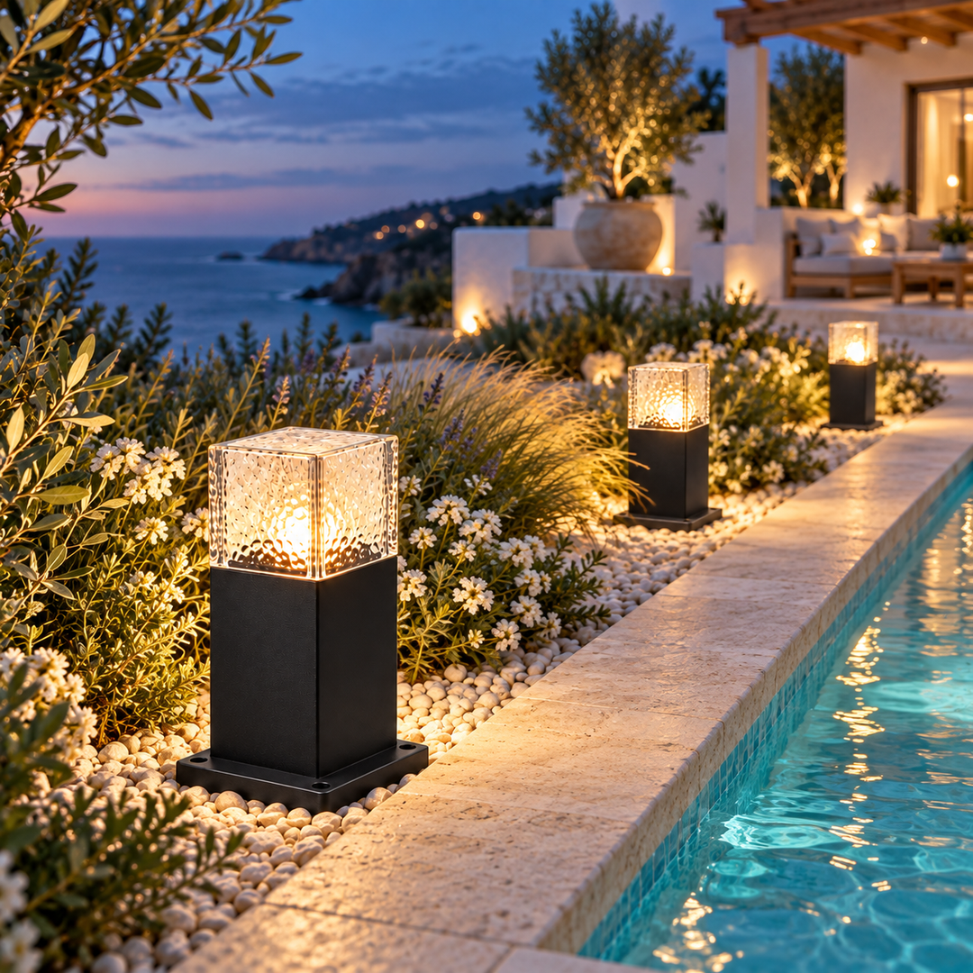 Path Square Outdoor Bollard