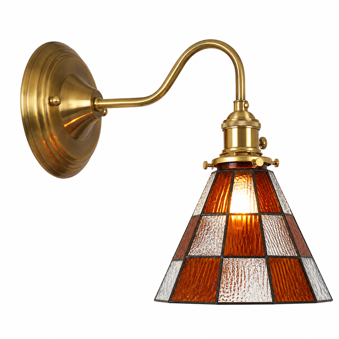 Amber Prism Tiffany Pendant