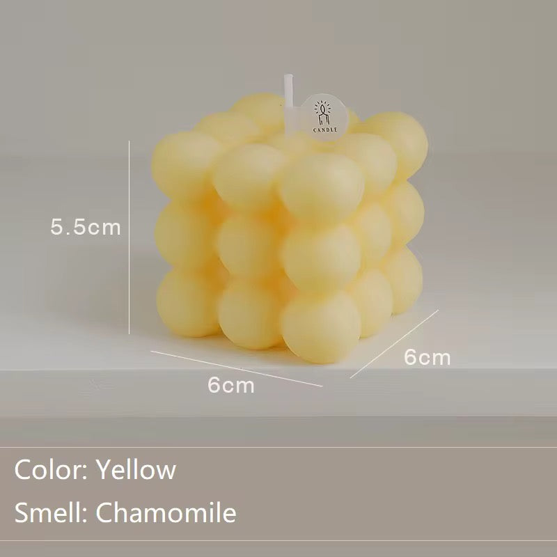 Handmade Bubble Cube Candle pack of 12