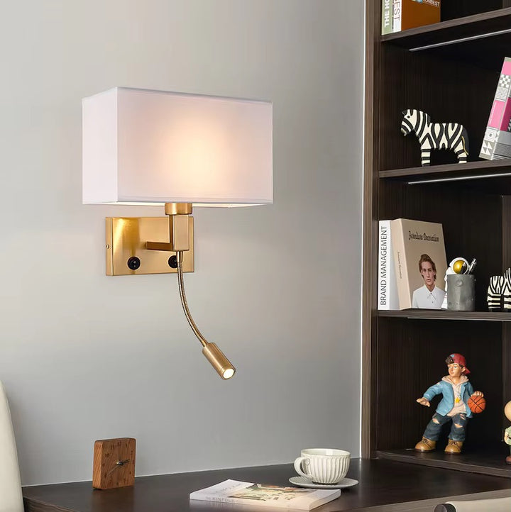 Modern Bedside Wall Light with a Flexible arm